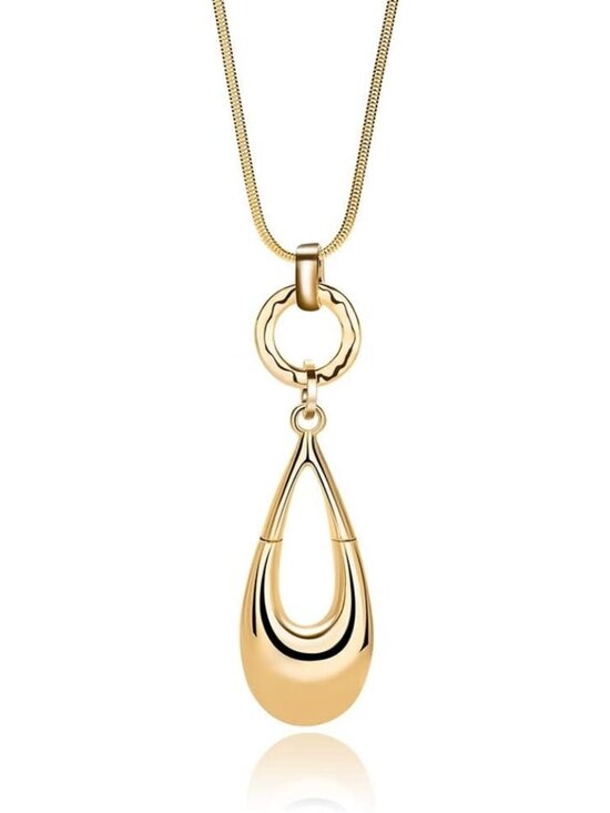 Jewelry - Long Necklaces for Women Waterdrop Pendant Layered Y Statement Bohemian Gold